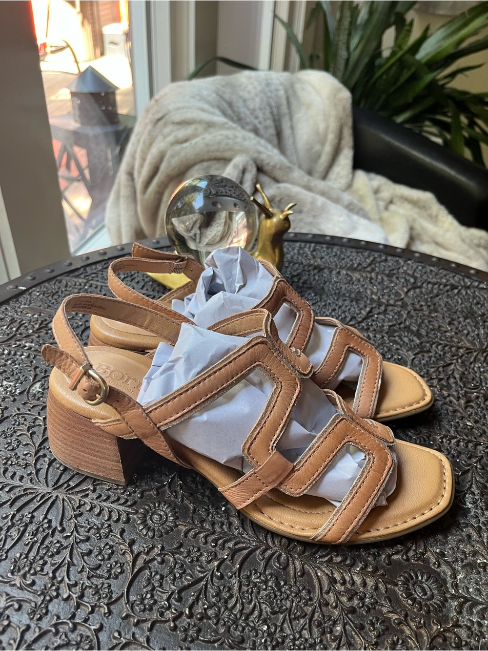 NEW BORN SOFIA SANDALS IN NATURAL 8 - Picture 6 of 10